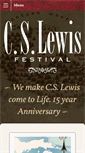 Mobile Screenshot of cslewisfestival.org