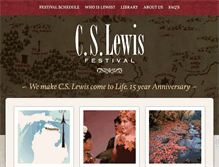 Tablet Screenshot of cslewisfestival.org